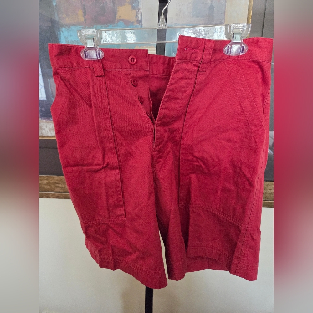 Vintage Ralph Lauren Polo Sport Red Shorts, Button Fly